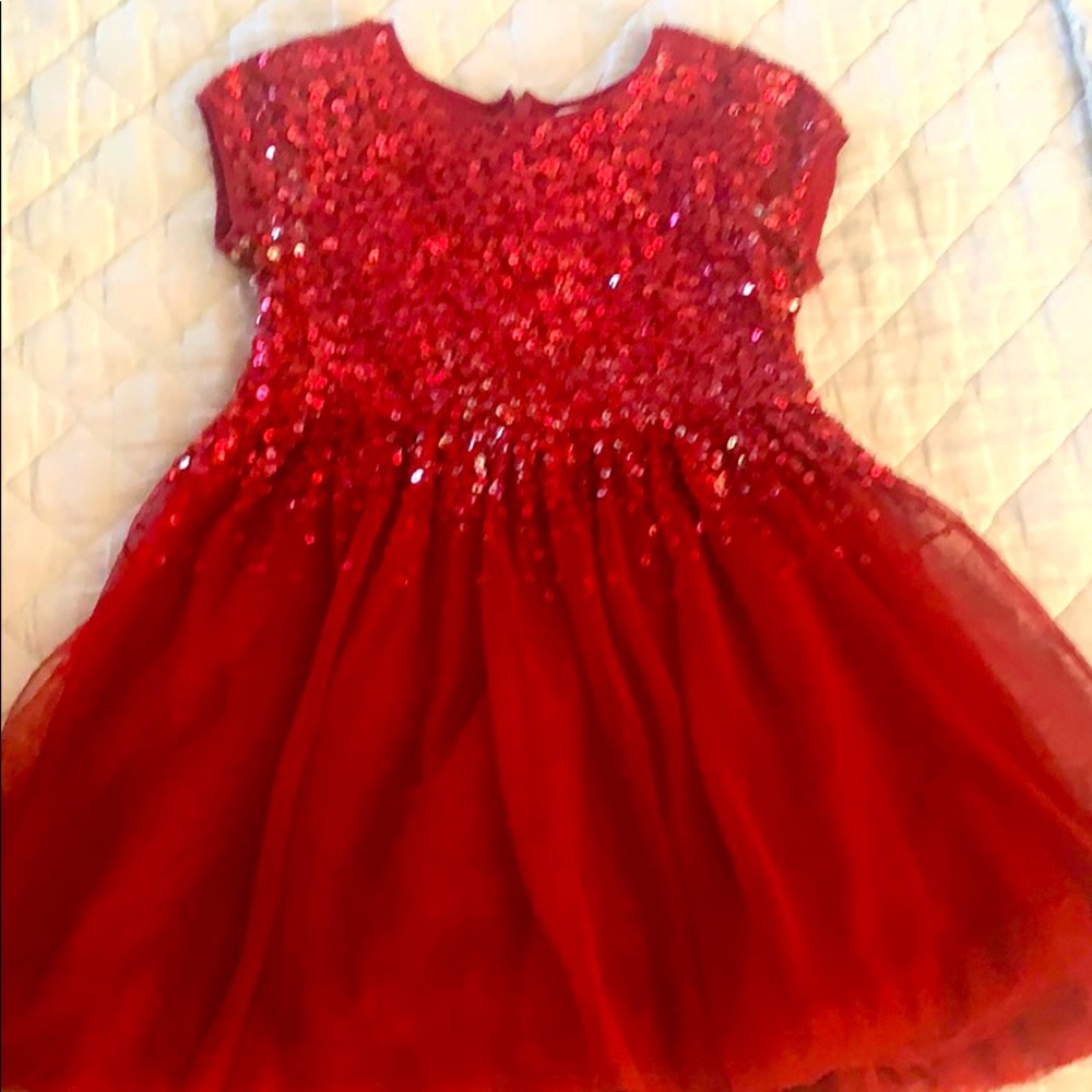 Mini Boden Red Sequin Dress